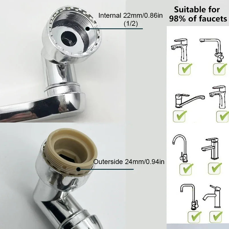 1080° ROTATING TAP SPRAY