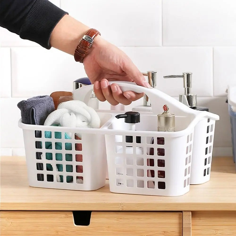 3 COMPARTMENT STORAGE BASKET PACK OF TWQ