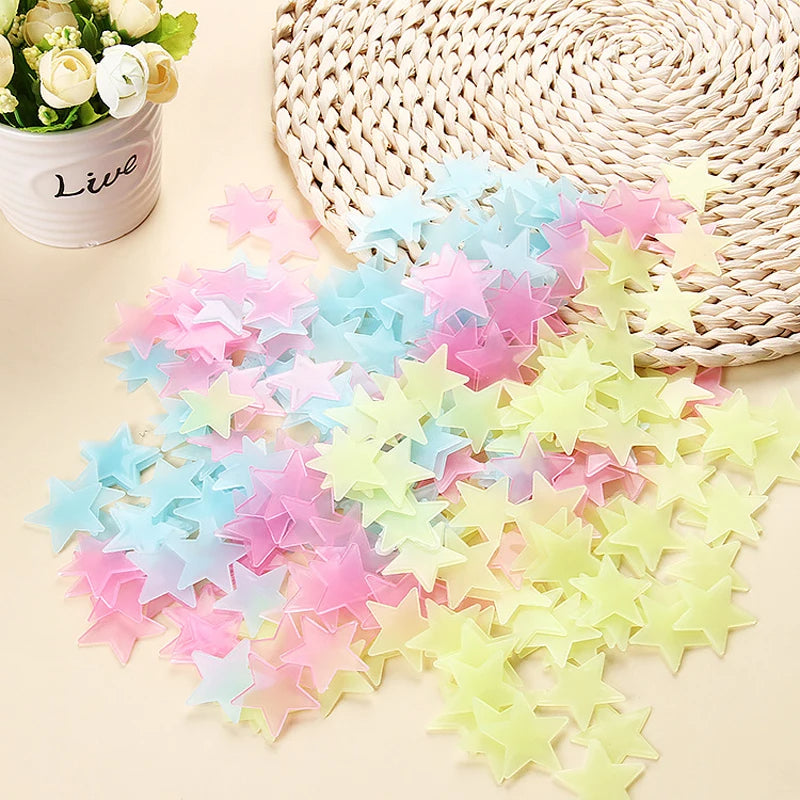 100 Pieces of Stars Wall Stickers.