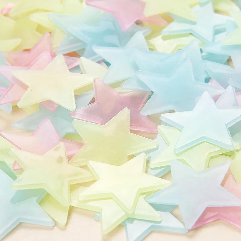 100 Pieces of Stars Wall Stickers.