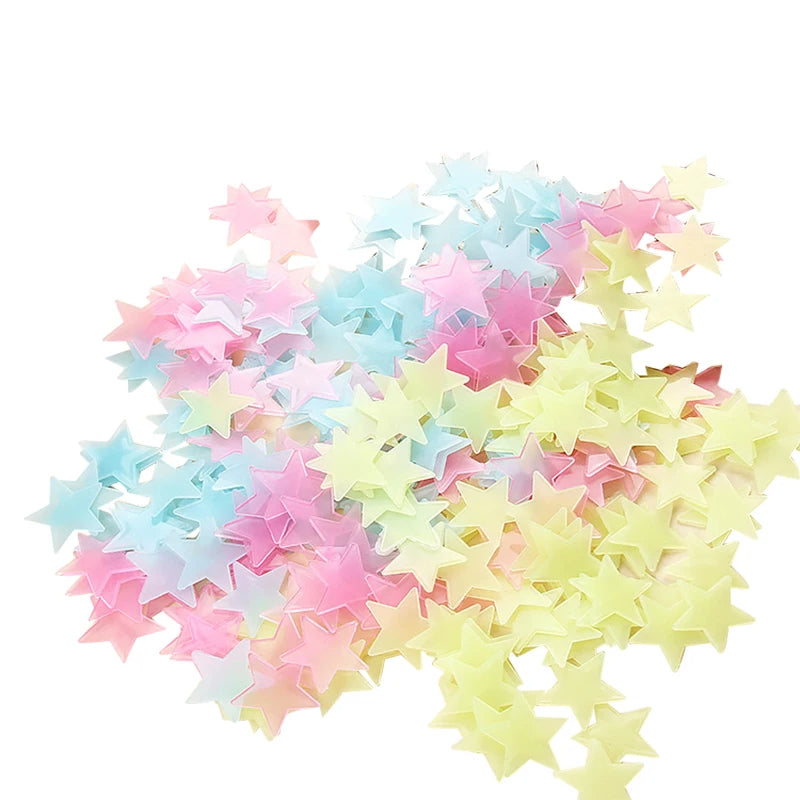 100 Pieces of Stars Wall Stickers.