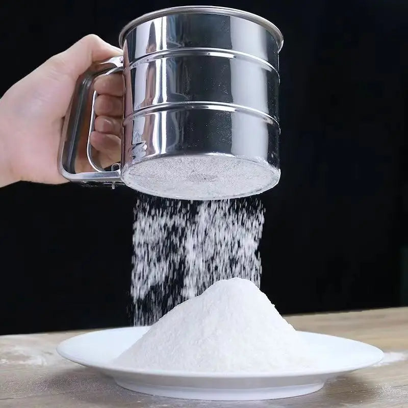 1PC New Handheld Flour Sieve, Semi-automatic.