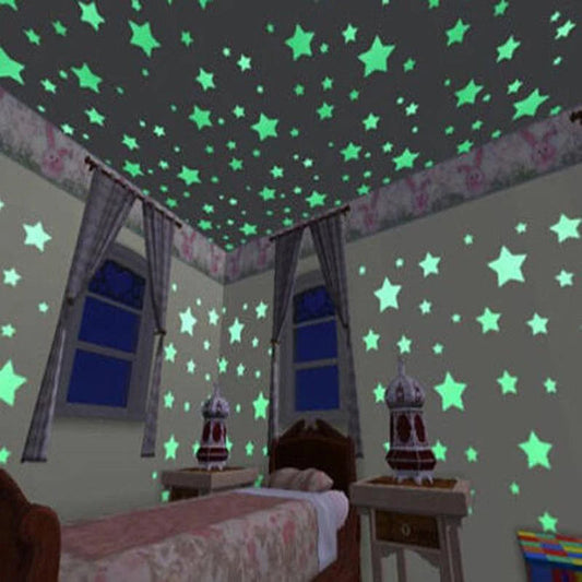 100 Pieces of Stars Wall Stickers.