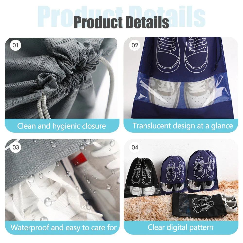 Travel Shoe Bag Pack Of 5