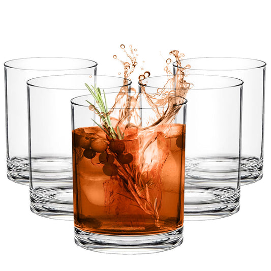 Unbreakable Plastic Tumblers 355ml, BPA-Free Clear Acrylic Drinking Glasses for Home, Outdoor, Kids & Daily Use