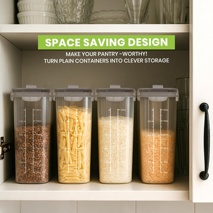 Cereal Containers Storage 2 Liter, 3 Liter, 4 Liter Airtight Food Storage Container & Cereal Dispenser for Kitchen Pantry