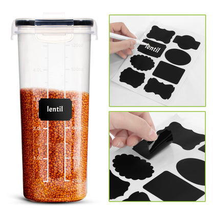 Cereal Containers Storage 2 Liter, 3 Liter, 4 Liter Airtight Food Storage Container & Cereal Dispenser for Kitchen Pantry