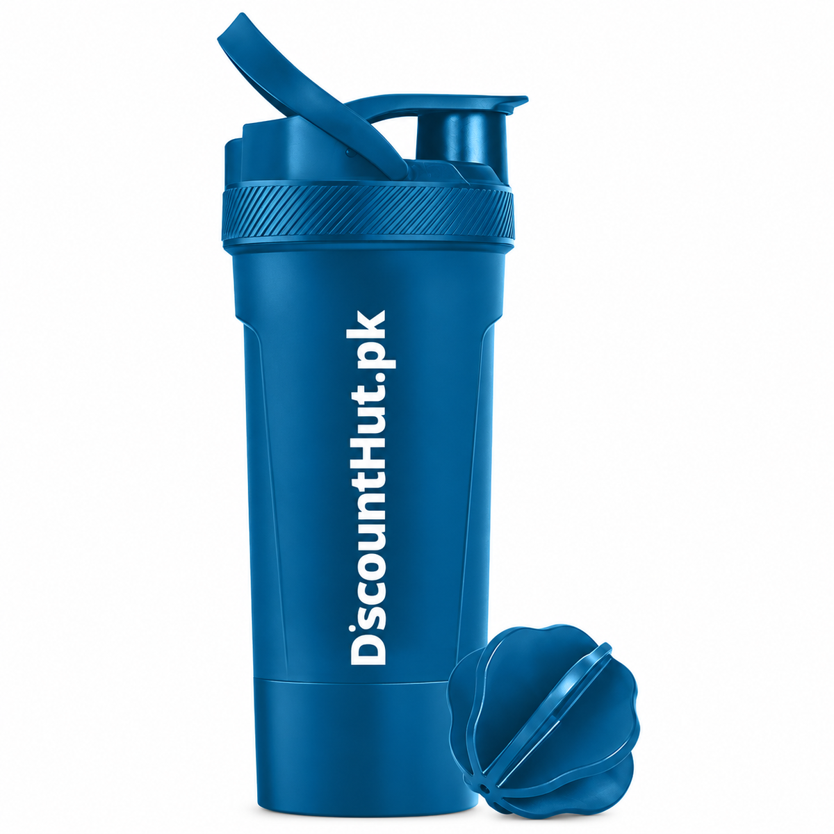 Fitness Protein Shaker Bottle 24oz / 700ml, BPA-Free Leakproof Mixer Bottle with Twist Lock Storage for Gym