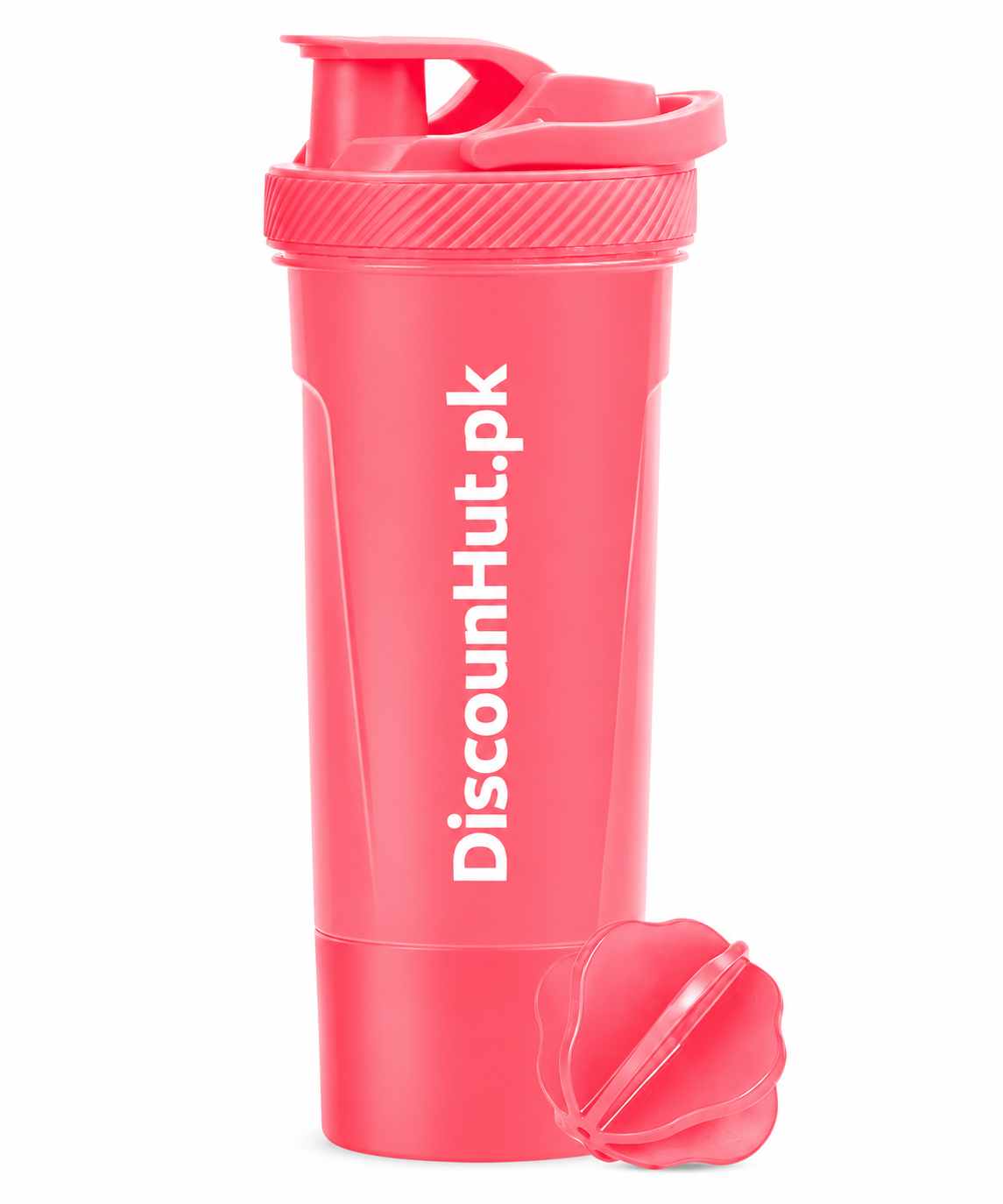 Fitness Protein Shaker Bottle 24oz / 700ml, BPA-Free Leakproof Mixer Bottle with Twist Lock Storage for Gym