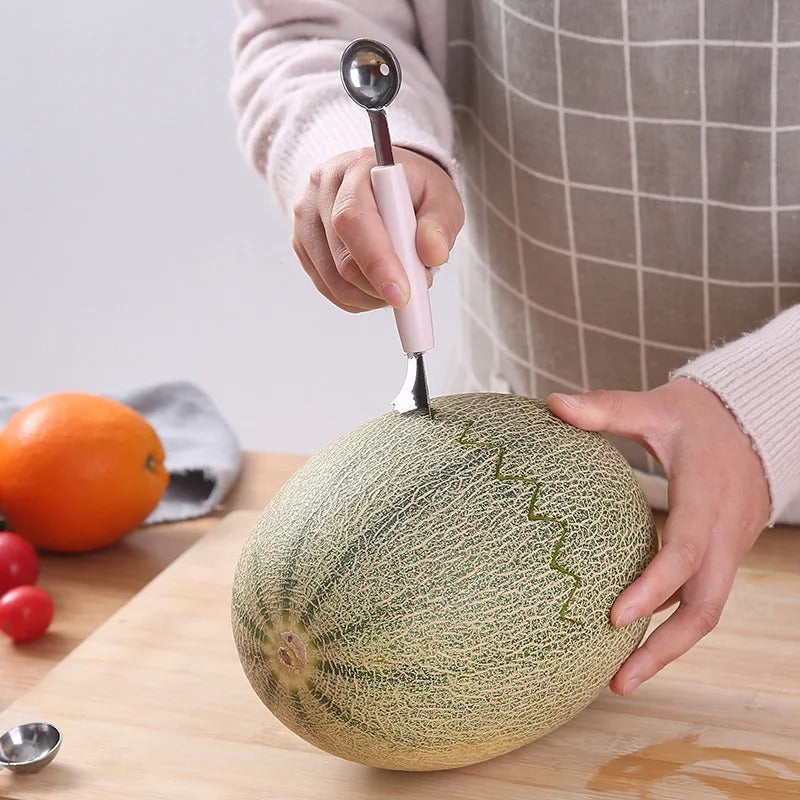 2 In 1 Melon Digging Scoop Pack Of Two