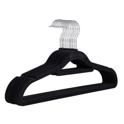 Premium Velvet Hangers Pack of 12, Non-Slip Clothes Hangers with Tie Bar & 360° Rotatable Hook for Wardrobe
